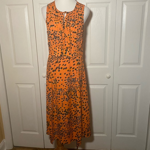 black geometric dress